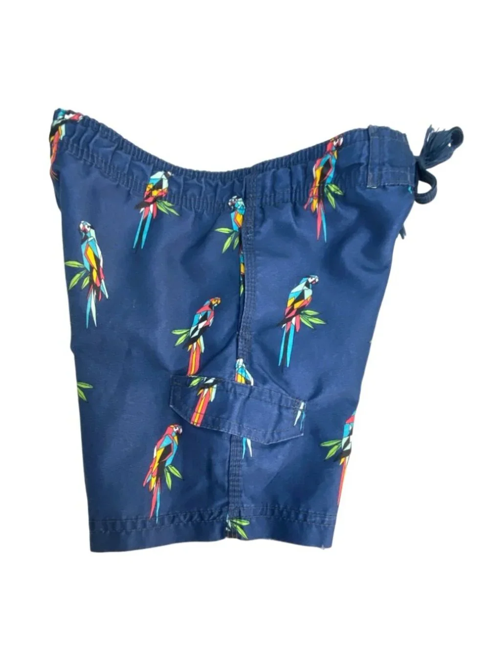 Okanu Surf Toddler Boy's Lot of 2 Beach Swim Trunks Parrot Flag Print Size 4T